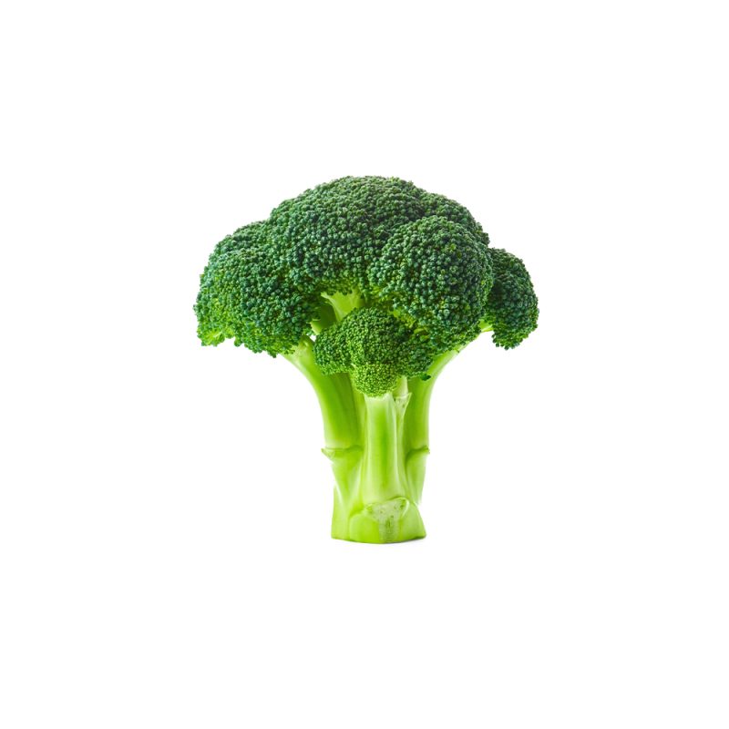 Brassica oleracea var. italica의 신선한 꽃송이 확대 사진