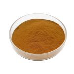 Light brown Pomegranate Peel Extract fine powder detail