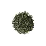 오엽기노스테마(Gynostemma pentaphyllum)의 신선한 덩굴잎을 찍은 근접 촬영 사진